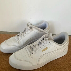 PUMA Shuffle Men's Sneakers Shoes white gold 309668-08 puma mens 8.5